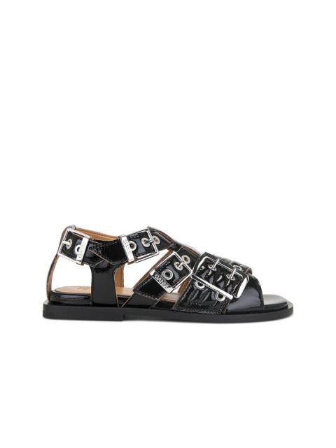 GANNI Feminine Buckle Sandal