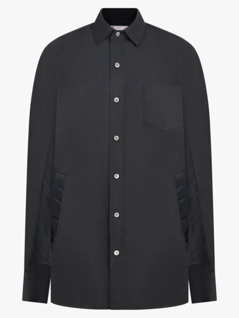 sacai COTTON POPLIN SHIRT | BLACK