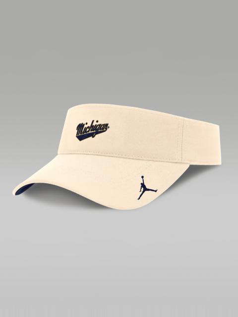 Jordan Michigan Wolverines Primetime Ace Men's Jordan Brand Dri-FIT College Adjustable Visor