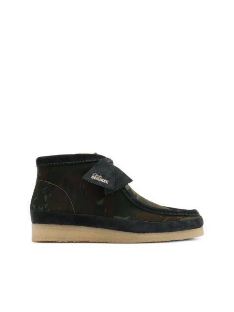 Wallabee "green camouflage" boots