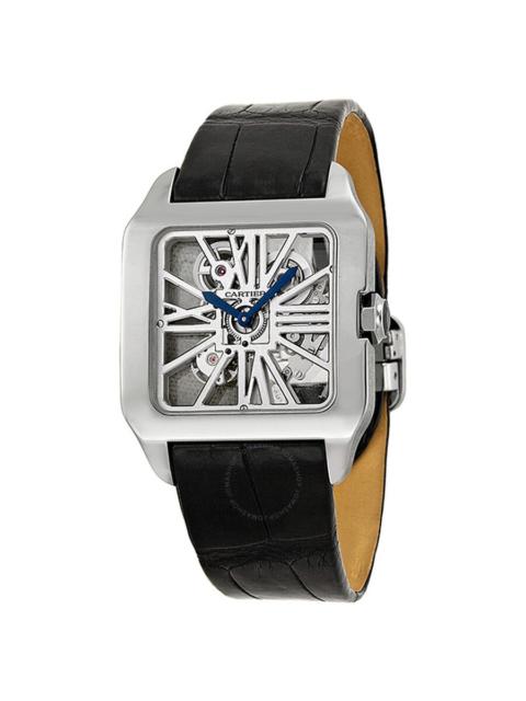 Cartier Cartier Santos-Dumont Skeleton Dial 18 kt White Gold Men's Watch W2020033