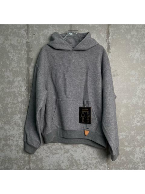 Louis Vuitton Louis Vuitton Gray Cashmere Leather Logo Hoodie