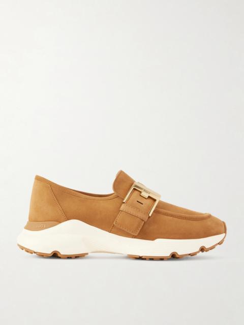 Tod's Buckled Suede Sneakers