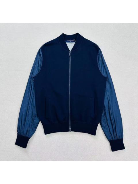 Louis Vuitton Louis Vuitton monogram sleeve patchwork knit jacket