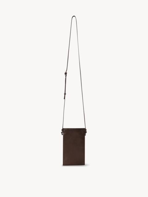 The Row Camie Crossbody Case in Leather