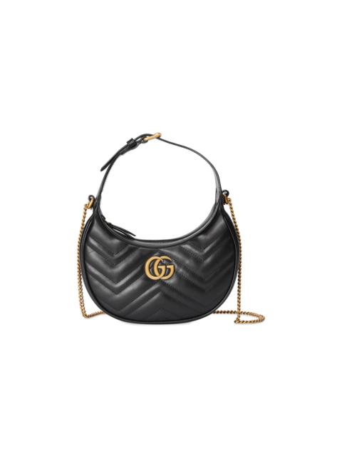 GUCCI Gucci GG Marmont Half-Moon-Shaped Mini Bag 'Nero'