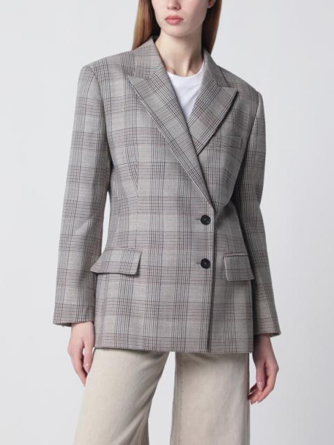 ANINE BING Asymmetric Prince of Wales jacket