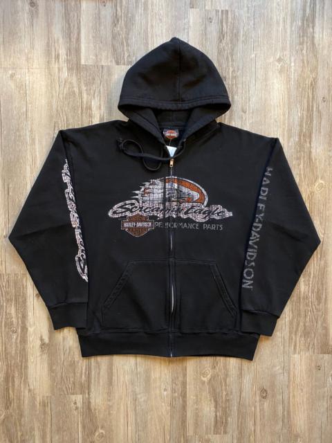 Vintage Y2K Harley Davidson Screaming Eagle Graphic Hoodie