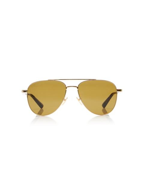 GUCCI Aviator-Frame Sunglasses gold