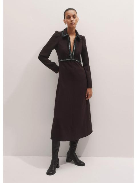 ME+EM Textured Midi Dress