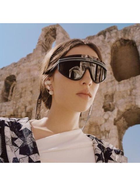 Dior Dior Women Sunglasses Matte Blue Silver Mirrored DIORCLUB M2U 31B7 BRAND NEW