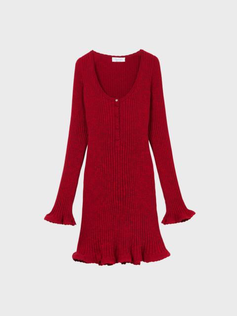 Blumarine RIBBED KNIT MINI DRESS