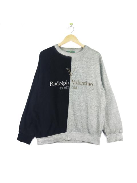 Valentino Rudolph Valentino Embroidered Big Logo Pullover Jumper Sweatshirt