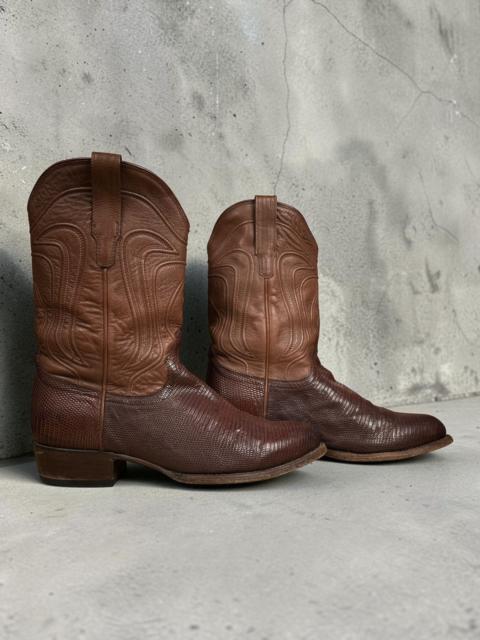 Other Designers Tecovas The Nolan Lizard Snake Python Cowboy Western Boots