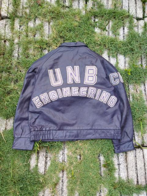 Other Designers Vintage - Vintage UNB University of New Brunswick Leather Jacket