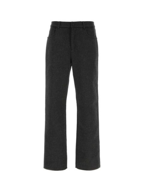 AMI Paris Ami Men Black Wool Blend Pant