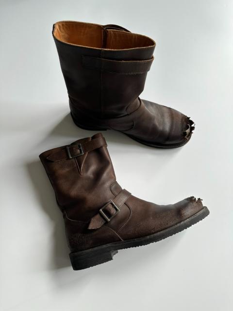Maison Margiela Maison Martin Margiela Distressed Iron Toe Boots