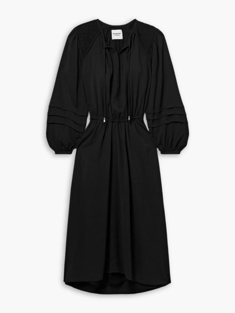 Isabel Marant Étoile Lydie pintucked shirred crepe midi dress