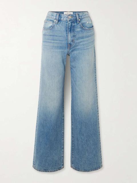 Grace frayed mid-rise wide-leg jeans Mid denim