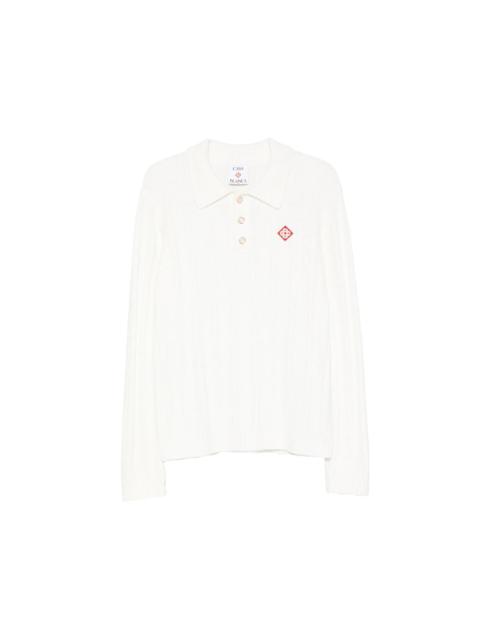 CASABLANCA Casablanca White Polo Shirts Men