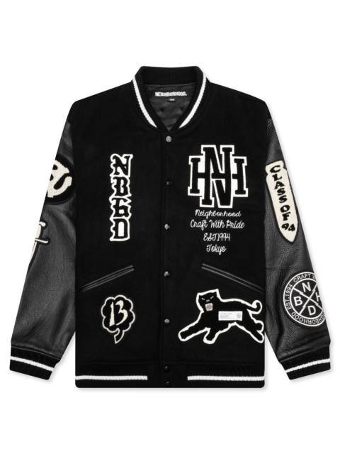 NEIGHBORHOOD STADIUM JACKET - BLACK