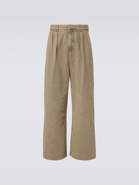 Loewe Pleated wide-leg jeans