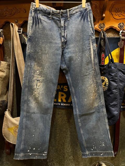 RRL by Ralph Lauren RRL Distressed Patch Wash Jeans