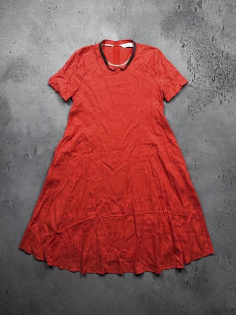 Other Designers Fabiana Filippi Linen Lux Dress Made In Italy