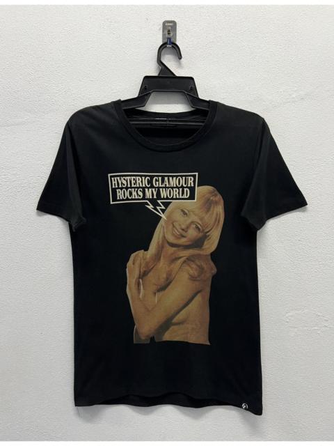Other Designers Vintage - HYSTERIC GLAMOUR ROCKS MY WORLD LOVE ME TWO TIMES SHIRT