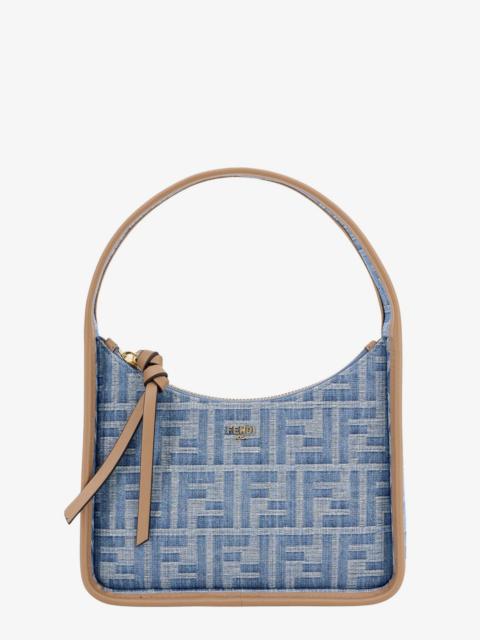Fendi Woman Essence Mini Woman Blue Handbags
