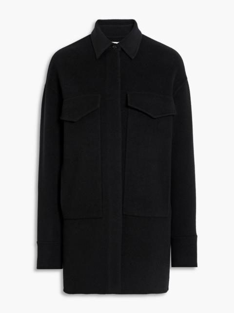 Another Tomorrow Wool-felt shirt jacket