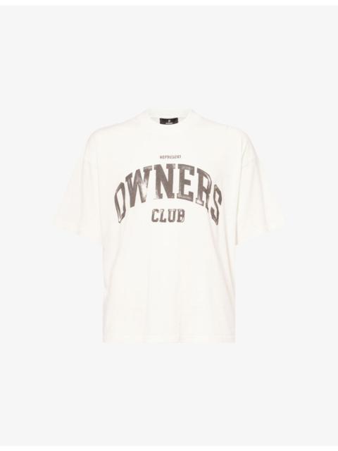 REPRESENT Big Owners Club Crewneck Cotton T-Shirt
