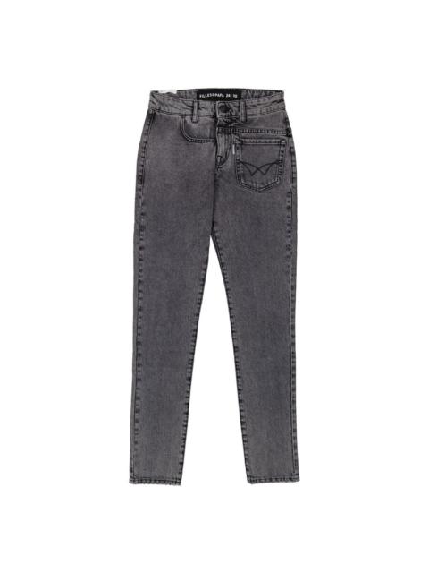 Other Designers Filles A Papa Ladies Black Twisted Slim Jeans
