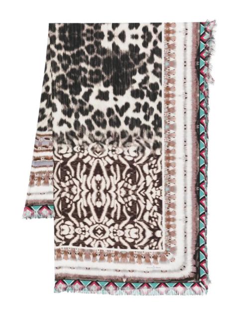 Pierre-Louis Mascia "Aloeuw" 135X195 Cm 4Cm Fringe Scarf