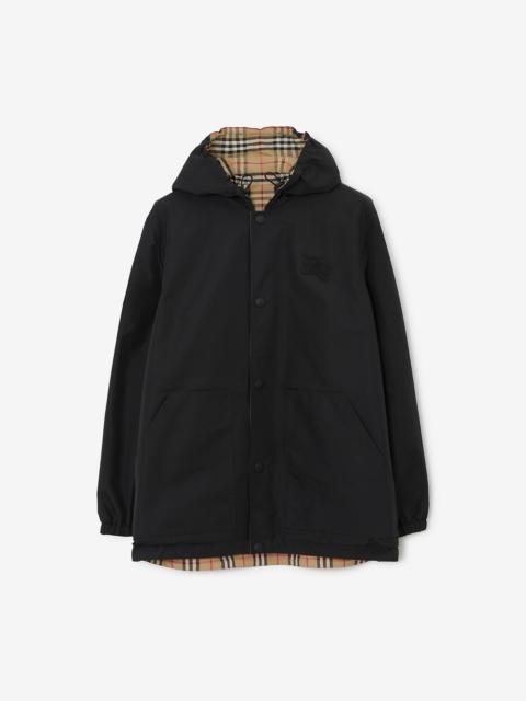 Burberry Reversible Check Nylon Hooded Jacket