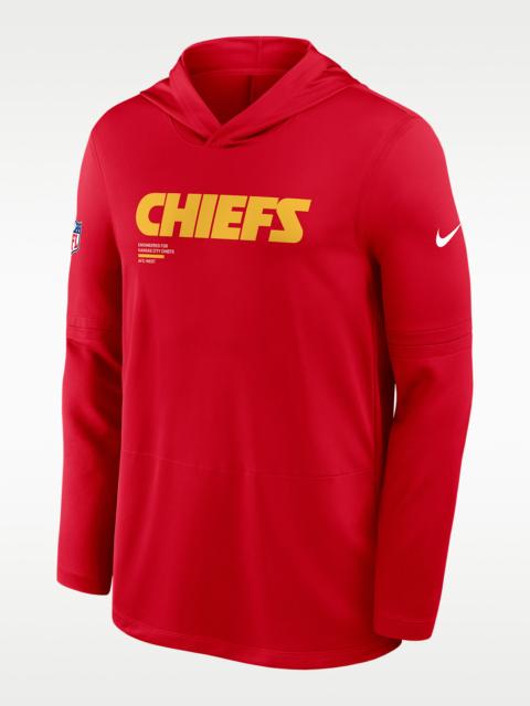 Nike Kansas City Chiefs Pure Fury Sideline Men's Nike Dri-FIT NFL Long-Sleeve Hooded Top