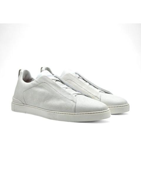Zegna Triple Stitch Sneakers - Leather - White 12.5US $1150