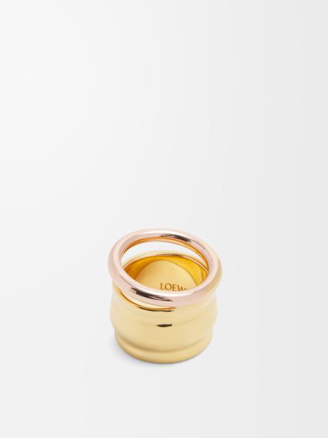 Loewe Nappa knot ring in sterling silver