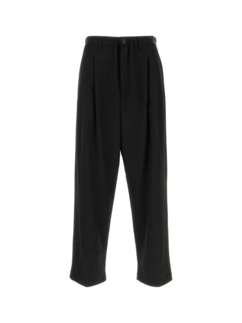 Lemaire Lemaire Men Black Wool Blend Pant