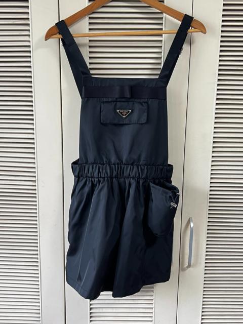 Prada Prada Black Triangle Logo Nylon Overalls