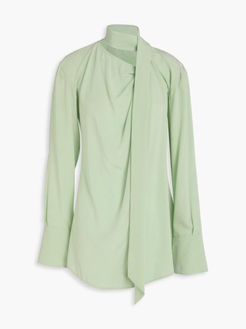 Victoria Beckham Twisted silk crepe de chine blouse