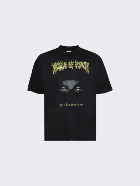 VETEMENTS Cof Pandaemonaeon Oversized Tee Washed Black