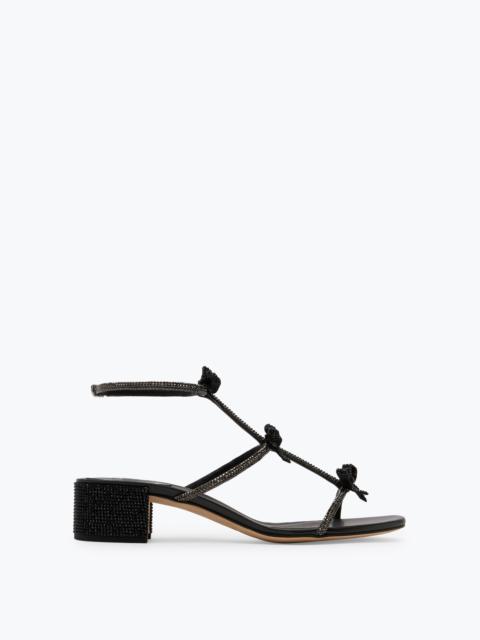 RENE CAOVILLA Caterina Crystal Black Sandal 40