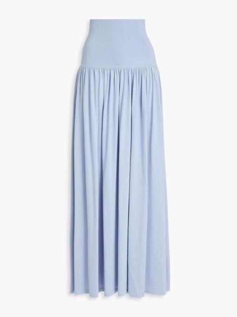 Zimmermann Metallic knitted maxi skirt