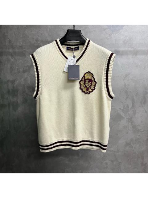 Louis Vuitton Louis Vuitton 2024 Cotton and Wool Vest with White Decorative Details
