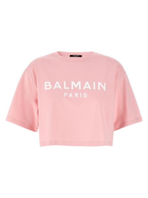 Balmain Balmain Women Logo Crop T-Shirt