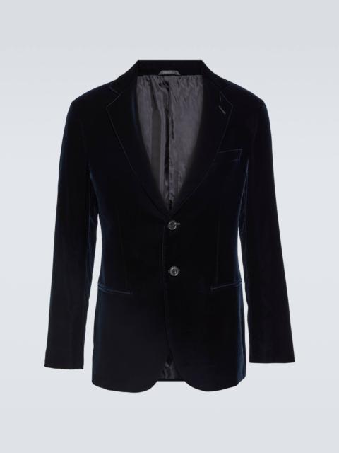 GIORGIO ARMANI Velvet tuxedo jacket