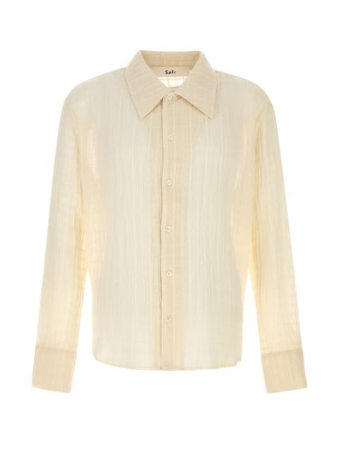 Séfr Cream cotton Ignacio shirt