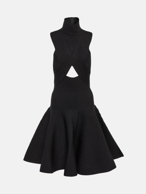 Alaïa Cutout high-neck minidress