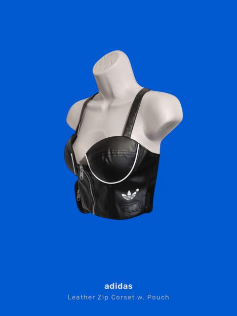Leather Zip Corset with Pouch (SAMPLE)